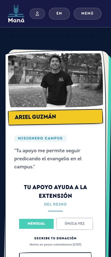Pantallazo del paso 3: Escoge un misionero